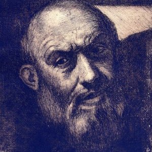 Copia de un cuadro de Ribera, 1941?